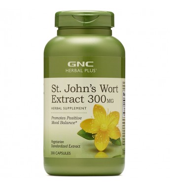 Suplemento GNC Herbal Plus St. John's Wort Extract 300mg - 200 Cápsulas (12737)