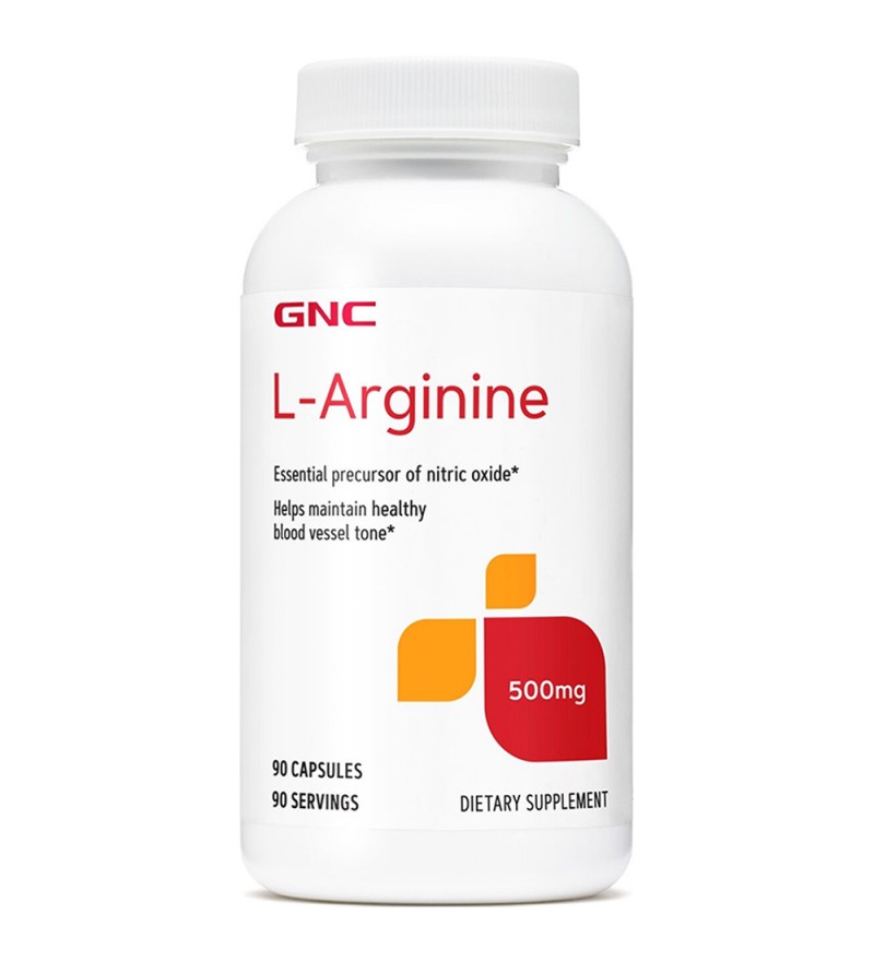 Suplemento GNC L-Arginine 500mg - 90 Cápsulas (21127)