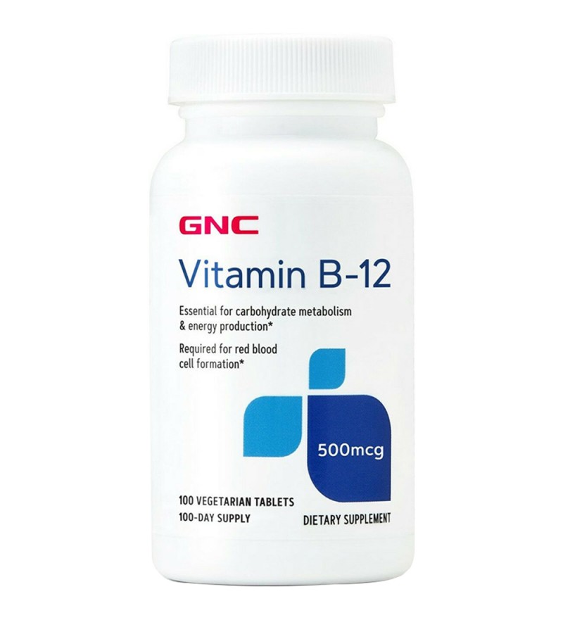 Suplemento GNC Vitamin B-12 500mcg - 100 Comprimidos (17716)