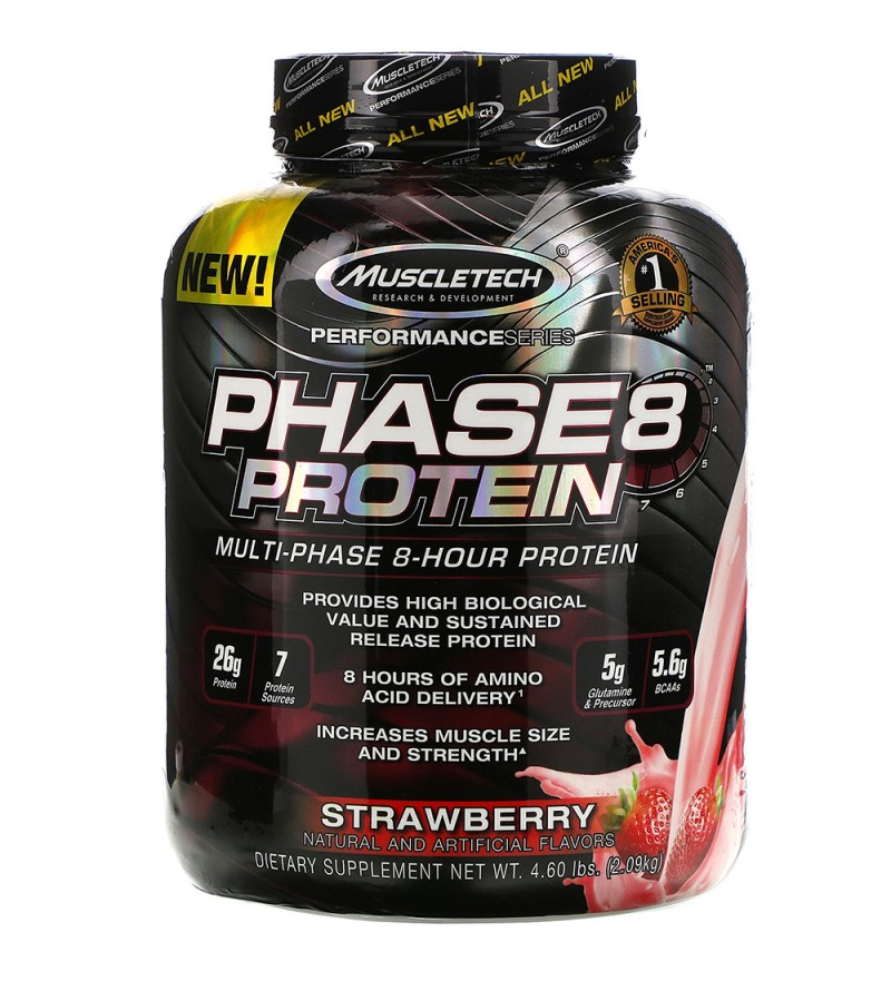 Suplemento Muscletech Phase 8 Protein Strawberry - 2.09kg (70354)