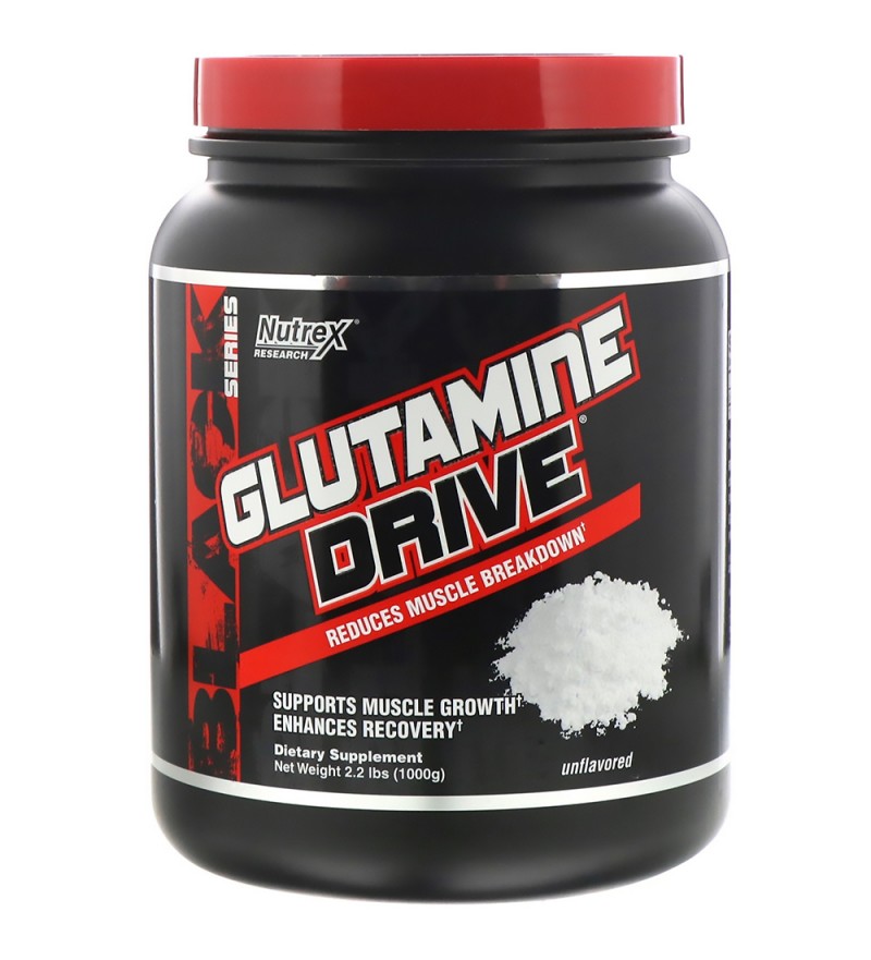 Suplemento Nutrex Research Glutamine Drive Black Series - 1000g