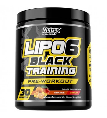 Suplemento Nutrex Research Lipo-6 Black Training Pre-Workout Orange/Mango - 195g (5364)
