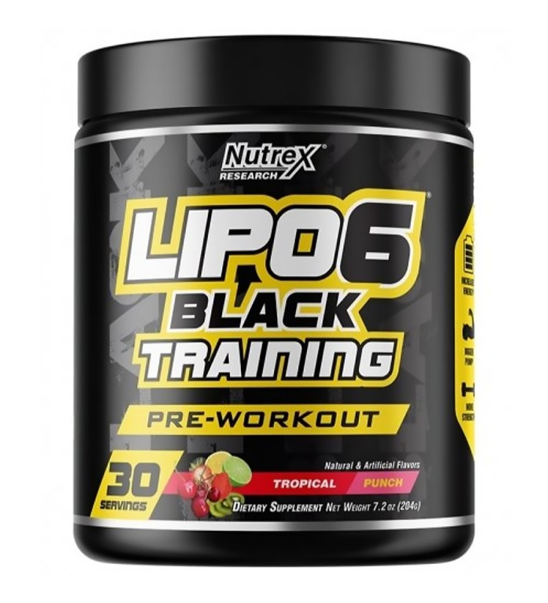 Suplemento Nutrex Research Lipo-6 Black Training Pre-Workout Tropical/Punch - 204g (5289)