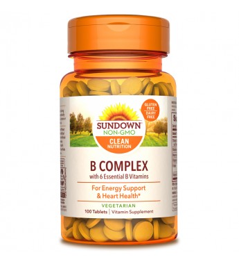 Suplemento Sundown Naturals B Complex - 100 Comprimidos (0601) 