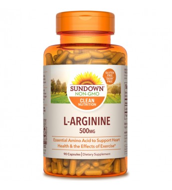 Suplemento Sundown Naturals L-Arginine 500 mg - 90 Cápsulas (4467)