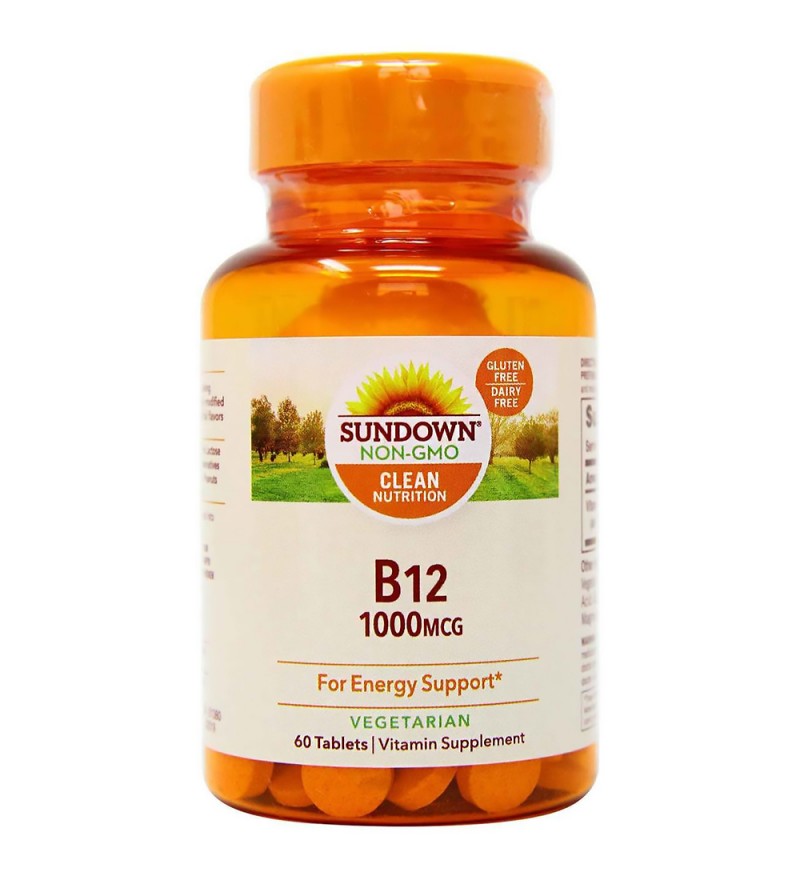 Suplemento Sundown Naturals B12 1000mcg - 60 Comprimidos (60693)