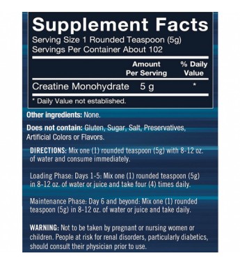 Suplemento The Vitamin Shoope BodyTech 100% Pure Creatine Monohydrate Unflavored - 510g (3579)