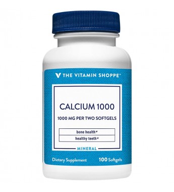 Suplemento The Vitamin Shoope Calcium 1000 - 100 Cápsulas Blandas (1415)