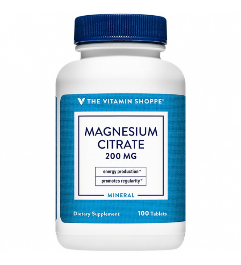 Suplemento The Vitamin Shoope Magnesium Citrate 200MG - 100 Comprimidos (9762)