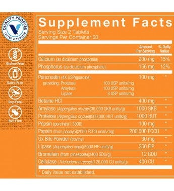 Suplemento The Vitamin Shoope Multi Enzyme - 100 Comprimidos (1194)