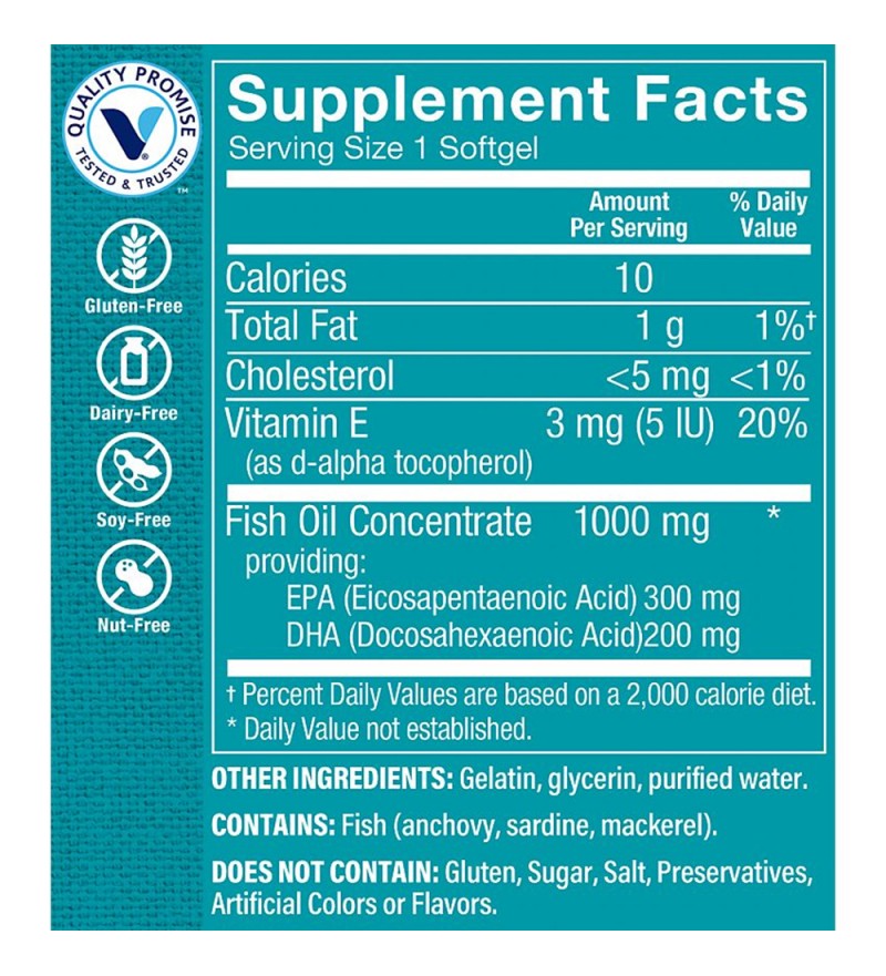 Suplemento The Vitamin Shoope Omega 3 Fish Oil 1000mg - 60 Cápsulas Blandas (3280)