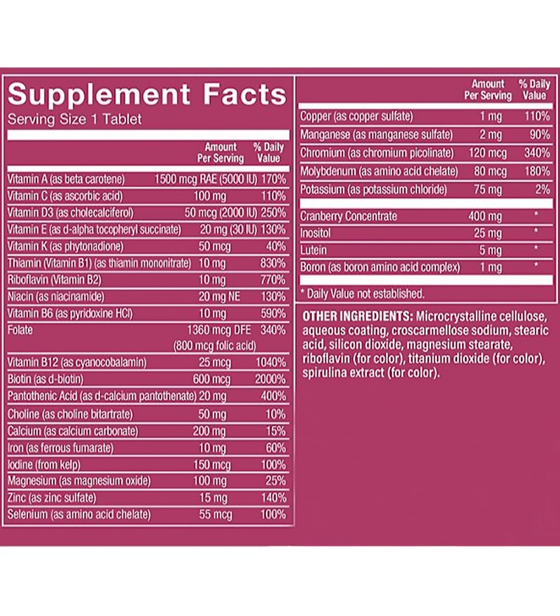 Suplemento Multivitamínico The Vitamin Shoope One Daily Women's - 60 Comprimidos (3117)