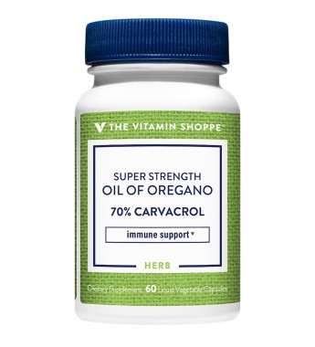 Suplemento The Vitamin Shoope Super Strength Oil of Oregano - 60 Cápsulas Vegetales Líquidas (2369)
