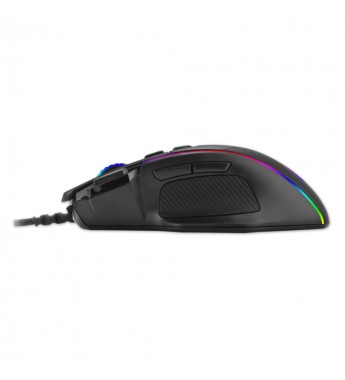 Mouse Gaming T-DAGGER Roadmaster T-TGM307 con retroiluminación RGB/8000DPI Ajustable/8 botones - Negro 