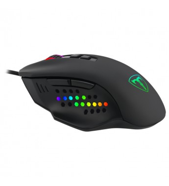 Mouse Gaming T-DAGGER Warrant T-TGM203 con retroiluminación RGB/4800DPI Ajustable/6 botones - Negro 