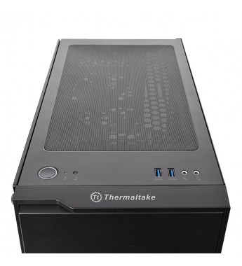Gabinete Gamer Thermaltake H100 TG con Vidrio Templado - Negro