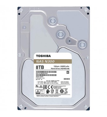 HD 3.5" Toshiba NAS N300 de 8TB HDWG180XZSTA 7200 RPM - Plata