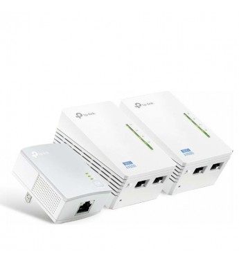 Repetidor de Señal Wi-Fi TP-Link TL-WPA4220TKIT de 300Mbps con 2 Piezas - Blanco