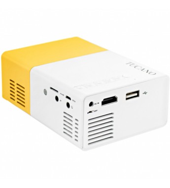 Mini Proyector Tucano TC-Y30 HDMI/USB/microSD/LED - Blanco/Amarillo