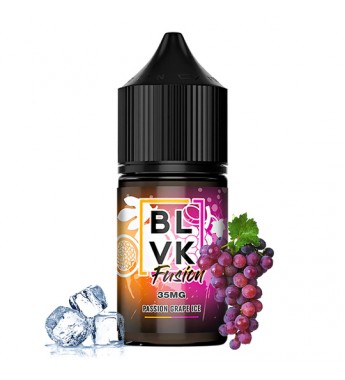 Esencia para Vaper BLVK Fusion Nicotine Salt Passion Grape Ice con 35mg Nicotina - 30mL