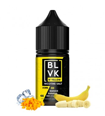Esencia para Vaper BLVK N´ Yellow Nicotine Salt Mango Banana Ice con 35mg Nicotina - 30mL
