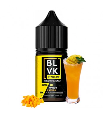 Esencia para Vaper BLVK N´ Yellow Nicotine Salt Mango Passion Ice con 35mg Nicotina - 30mL