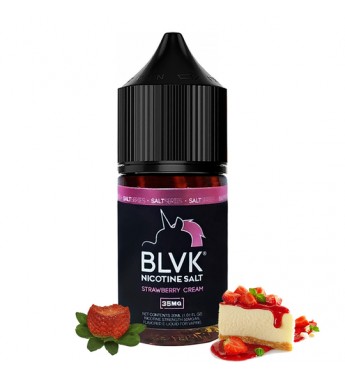 Esencia para Vaper BLVK Nicotine Salt Strawberry Cream con 35mg Nicotina - 30mL