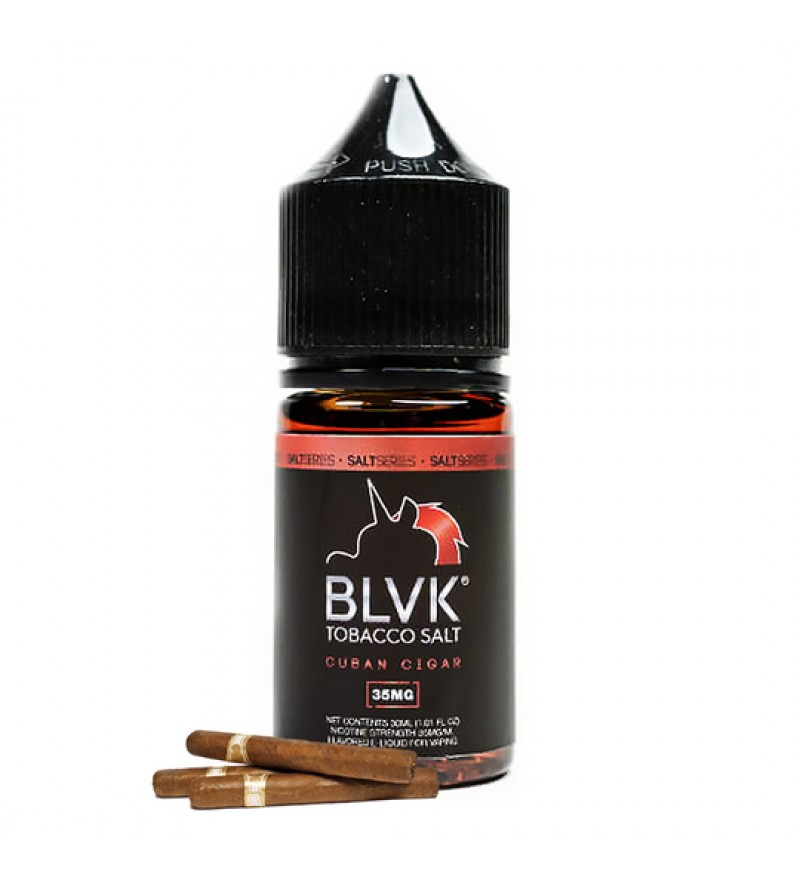 Esencia para Vape BLVK Nicotine Salt Cuban Cigar con 35mg Nicotina - 30 mL
