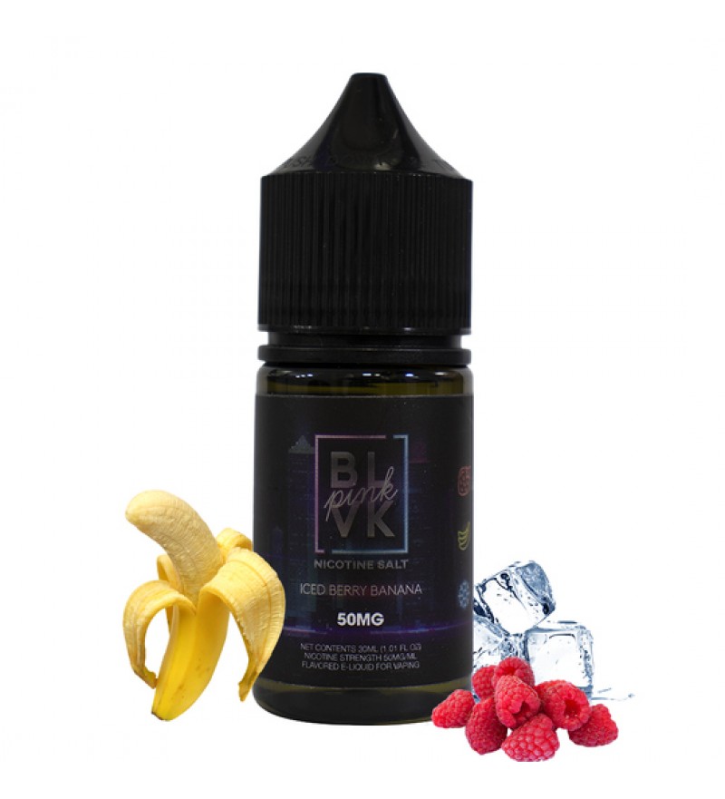 Esencia para Vaper BLVK UNICORN Pink Nicotine Salt Iced Berry Banana con 50mg Nicotina - 60mL