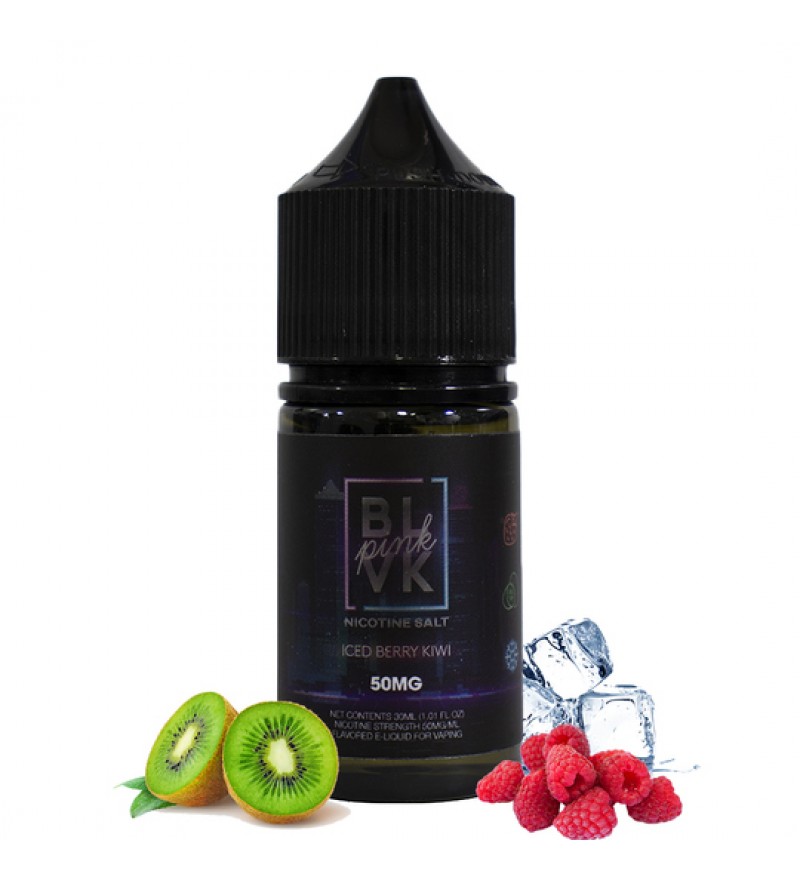 Esencia para Vaper BLVK UNICORN Pink Nicotine Salt Iced Berry Kiwi con 50mg Nicotina - 30mL