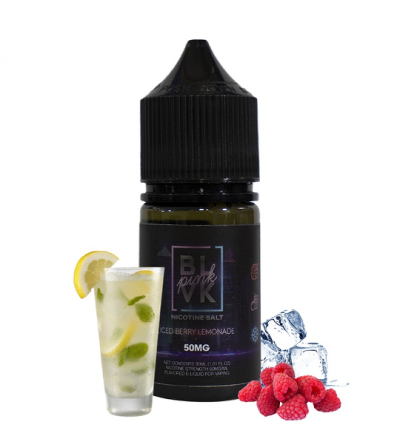 Esencia para Vaper BLVK UNICORN Pink Nicotine Salt Iced Berry Lemonade con 50mg Nicotina - 30mL