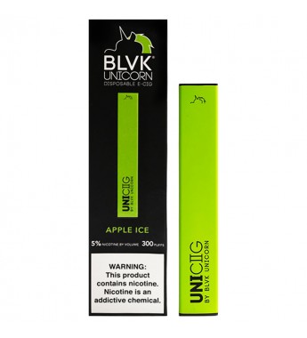Vaper BLVK UNICORN UNICIIG Desechable 1.3 mL con 50mg Nicotina - Apple Ice