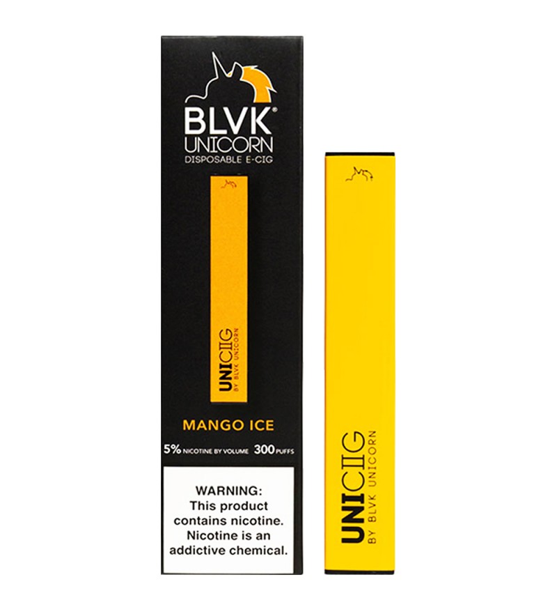 Vaper BLVK UNICORN UNICIIG Desechable 1.3 mL con 50mg Nicotina - Mango Ice