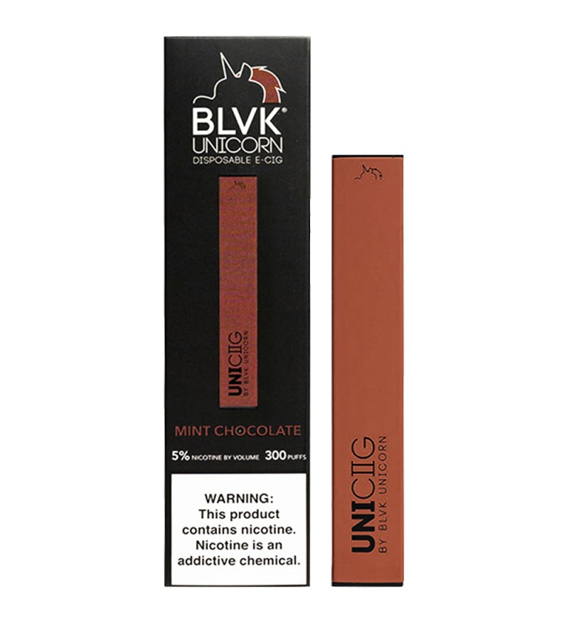 Vaper BLVK UNICORN UNICIIG Desechable 1.3 mL con 50mg Nicotina - Mint Chocolate