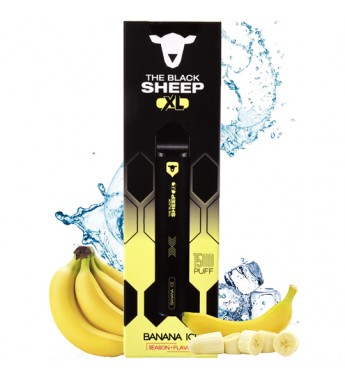 Vape Desechable The Black Sheep XL 1500 Puffs con 50mg Nicotina - Banana Ice