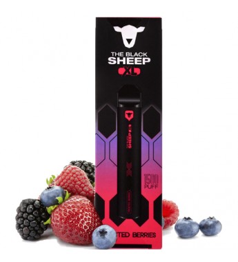 Vape Desechable The Black Sheep XL 1500 Puffs con 50mg Nicotina - Frosted Berries