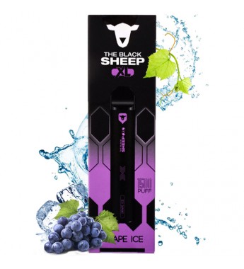 Vape Desechable The Black Sheep XL 1500 Puffs con 50mg Nicotina - Grape Ice