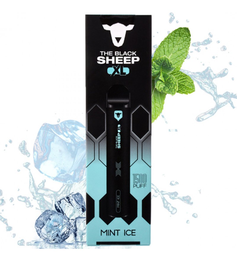 Vape Desechable The Black Sheep XL 1500 Puffs con 50mg Nicotina - Mint Ice