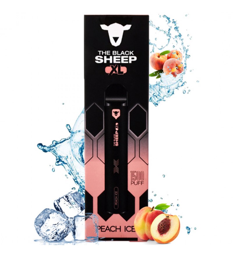 Vape Desechable The Black Sheep XL 1500 Puffs con 50mg Nicotina - Peach Ice