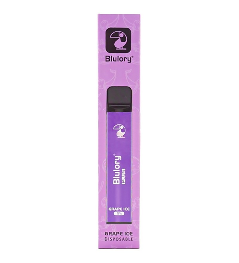 Vaper Desechable Blulory Plus 3.4mL con 5% Nicotina - Grape Ice