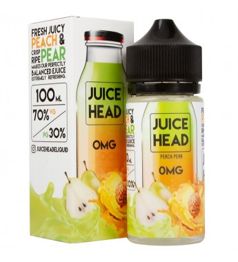 Esencia para Vaper Juice Head Peach Pear Sin Nicotina - 100 mL