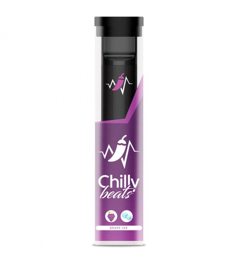 Vape Desechable Chilly Beats C6 600 Puffs con 50mg Nicotina - Grape Ice