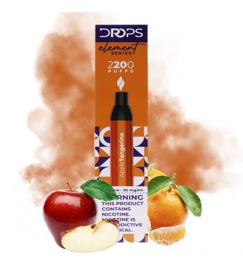 Vape Desechable Drops Element Series con 30mg Nicotina - Apple Tangerine