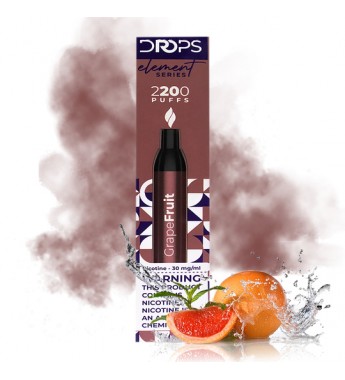 Vape Desechable Drops Element Series con 30mg Nicotina - Grape Fruit