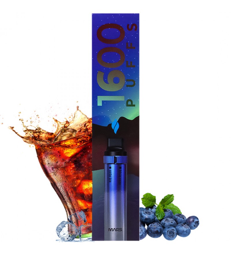 Vape Desechable Drops Mars Collection 1600 Puffs con 50mg Nicotina - Blue Razz + Cola Ice