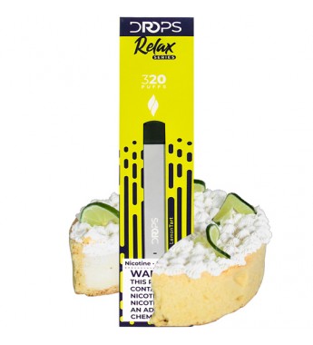 Vape Desechable Drops Relax Series 320 Puffs con 50mg Nicotina - Lemon Tart