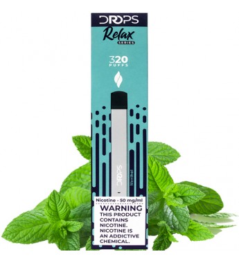 Vape Desechable Drops Relax Series 320 Puffs con 50mg Nicotina - Menthol