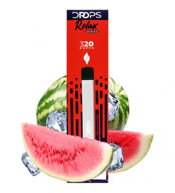 Vape Desechable Drops Relax Series 320 Puffs con 50mg Nicotina - Watermelon Ice