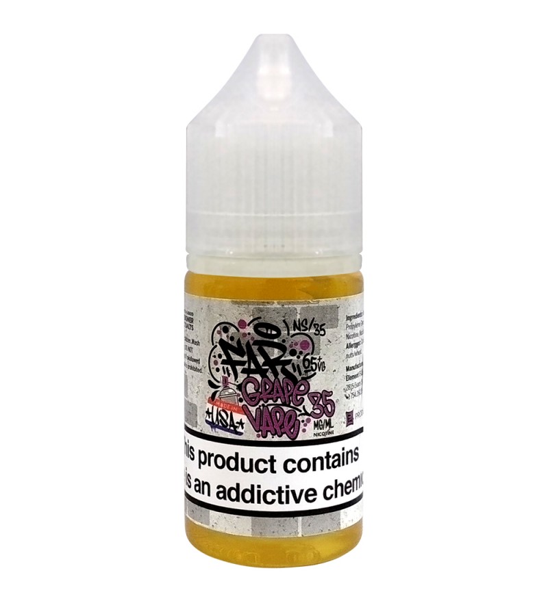Esencia para Vaper Element E-Liquid Nic. Salts FAR Grape Vape con 35mg Nicotina - 30 mL