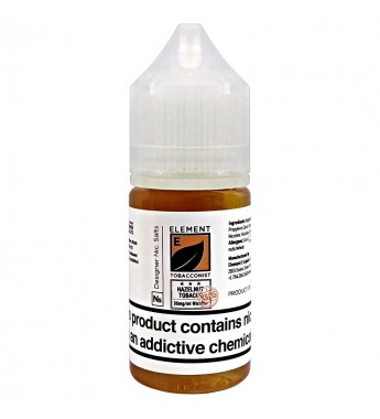 Esencia para Vaper Element E-Liquid Nic. Salts Element Tobacconist Hazelnut Tobacco con 35mg Nicotina - 30 mL